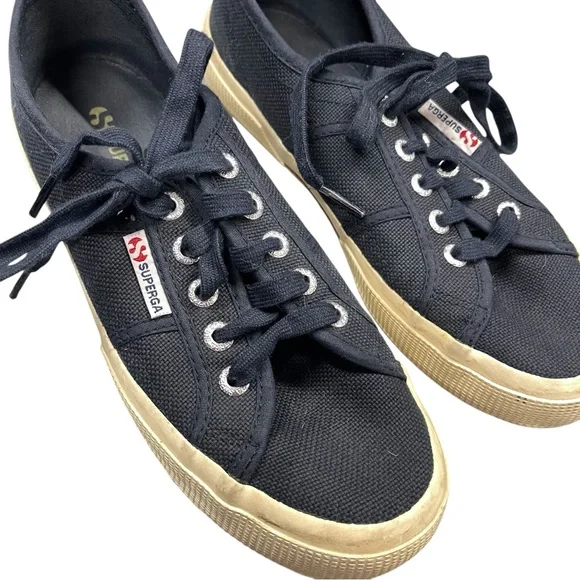 Superga Blue Tennis Shoes 7 Casual Comfy Hi Quality - Picture 3 of 6